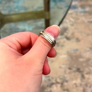 Lena Platero sterling silver feather ring